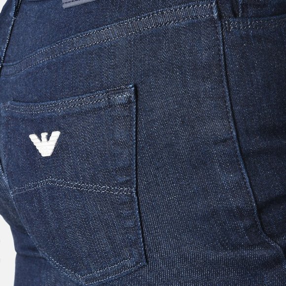 ARMANI JEANS  WOMEN'S STRAIGHT FIT RAW DENIM JEANS - Picture 5 of 7